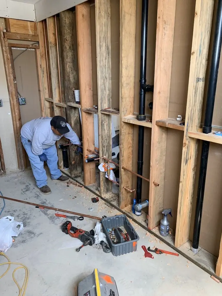 Commercial rough-in plumbing for Water Heater Replacement in Beacon Hill